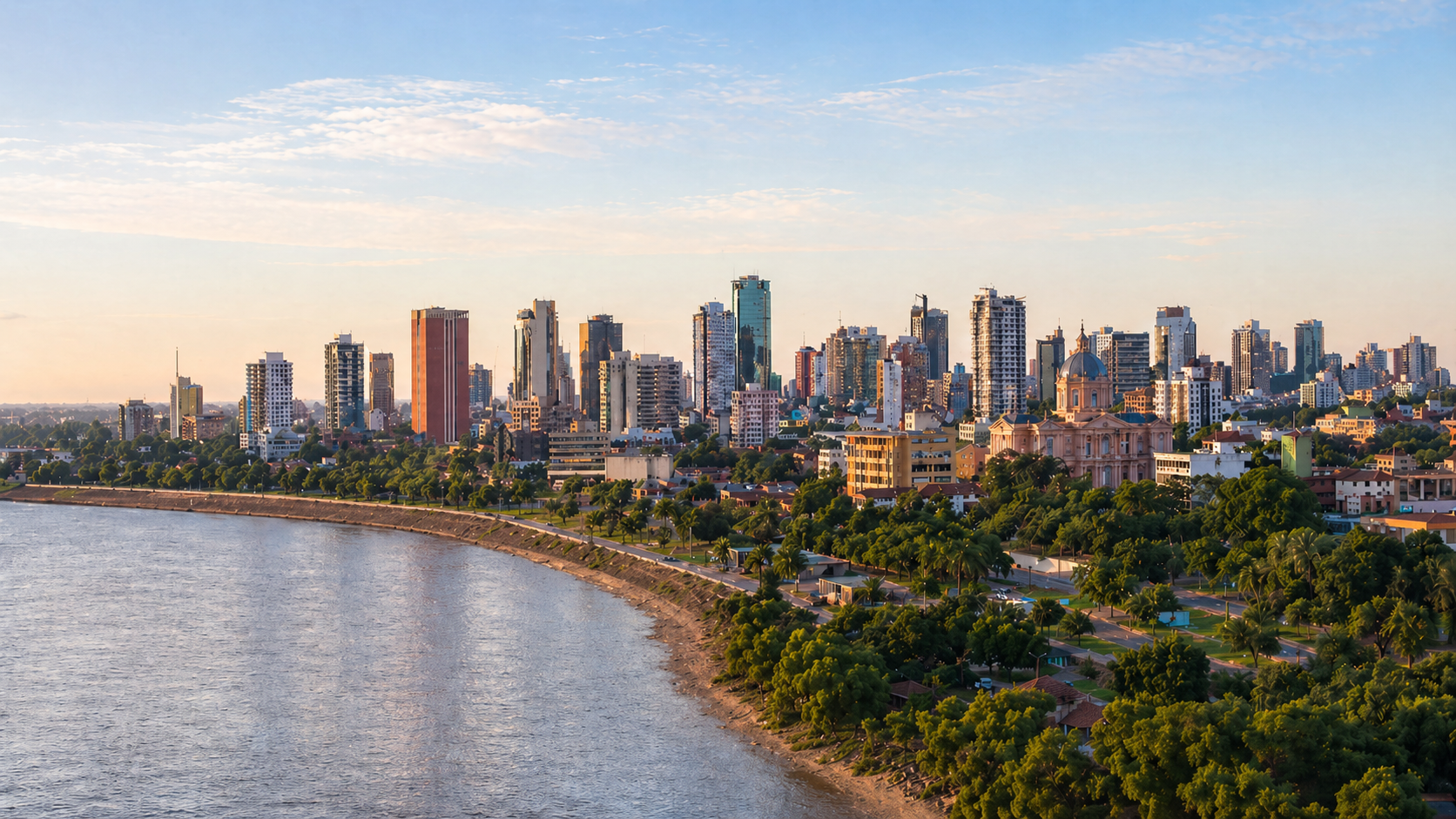 Vista ilustrativa de Asunción, Paraguay